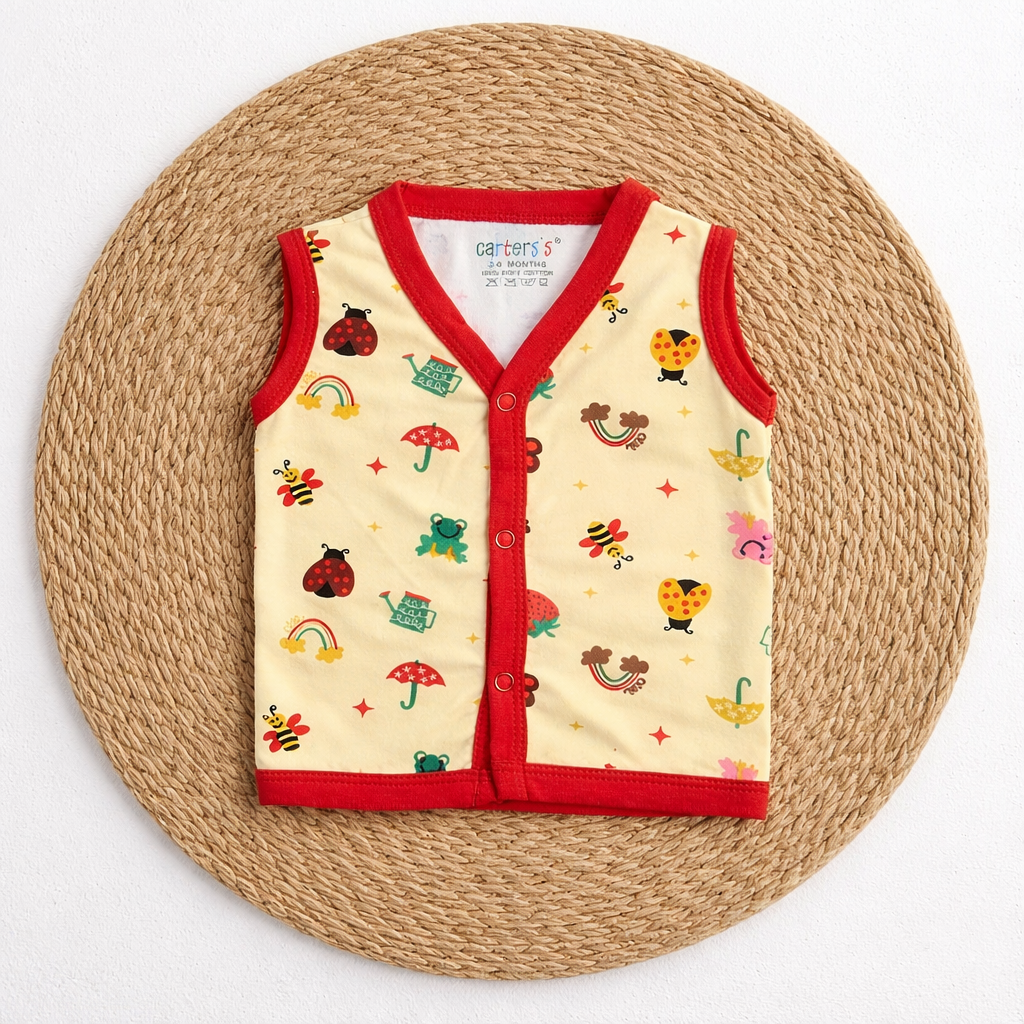 Knitted premium 100% cotton sleeve less jabla- new born clothing code:NBE-Knitted Cotton,preterm